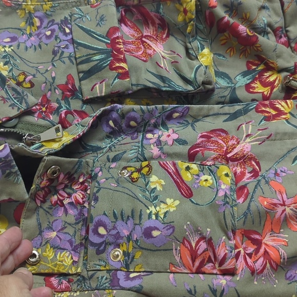 Cottagecore Farmhouse Floral Chore Jacket Utility Gorpcore Women's Size 6 - Picture 7 of 16